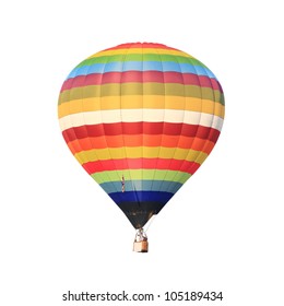 hot air balloon isolated whte. - Shutterstock ID 105189434