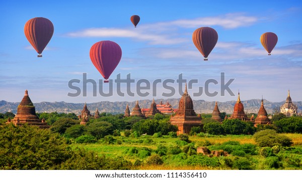 bagan myanmar hot air balloon