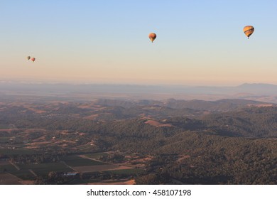 Hot Air Balloon Ride in Napa at Sunrise. 