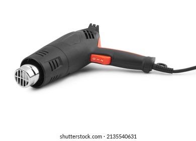 Hot Air Gun Isolated On A White Background.