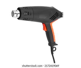 Hot Air Gun Isolated On A White Background.