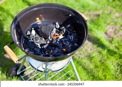 Hot Burning Charcoal Grill On Fire Stock Photo 245336947 | Shutterstock