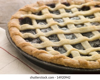 Hot Cherry Lattice Pie