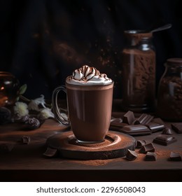 
hot chocolate. Cocoa drink,  hot cocoa - Powered by Shutterstock