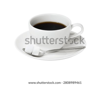 Hot coffee in a cup
