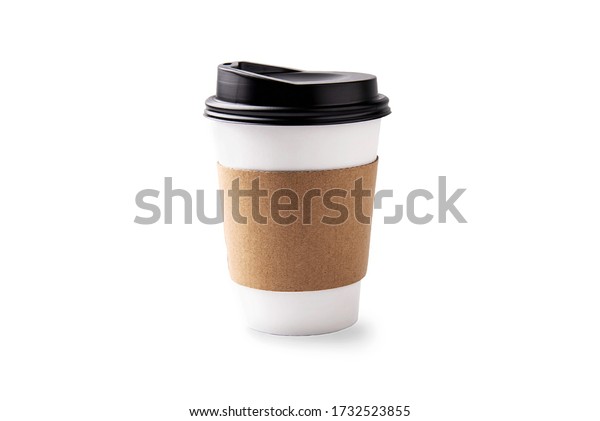 Hot Coffee Cup Made Paper Isoloated Stock Photo 1732523855 | Shutterstock