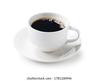 Hot coffee on a white background - Shutterstock ID 1781100944