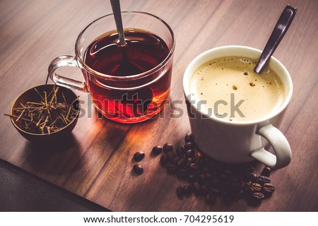 Hot coffee and tea