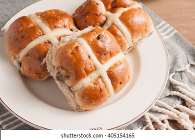 Hot Cross Buns traditionally eaten hot or toasted during Lent
