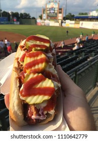 Hot Dog At Baseball Park