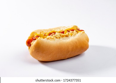 Hot Dog Isolated On White Background