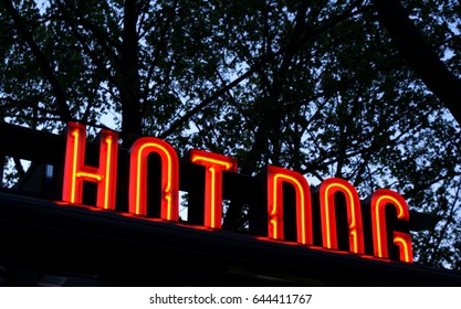 Hot Dog Neon Sign