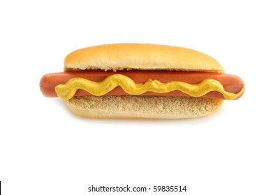 Hot Dog On White Background