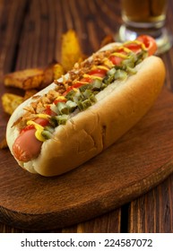 Hot Dog Potato Wedges Stock Photo 224587072 | Shutterstock