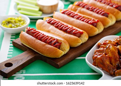 Hot Dogs For Game Day, Super Bowl Food