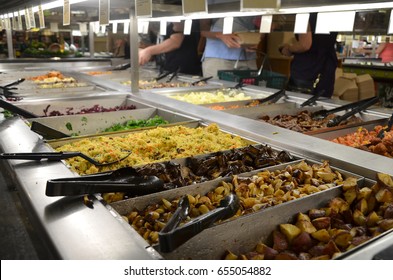 Hot Food Bar In Supermarket