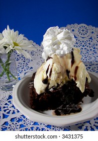 Hot Fudge Brownie Sundae