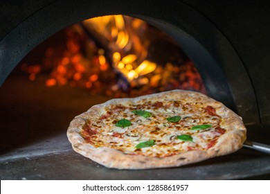 Hot Margharita Pizza From Oven