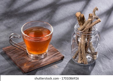 Hot medicinal valerian drink - Valeriana officinalis