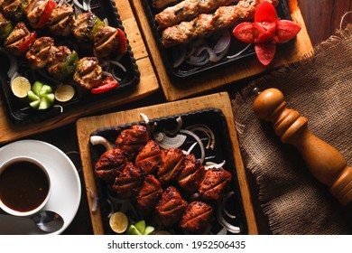 Hot N Spicy BBQ Variety With Hot Plate Buffet Food In Restaurant Style Ramadan Special