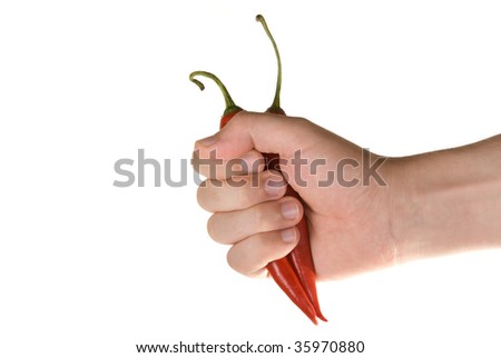 Similar – Image, Stock Photo Child holds two peppers