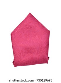 Hot Pink Or Fuchsia Pocket Square Folded Into A Triangle Top