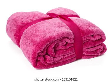 hot pink plaid isolated on white background