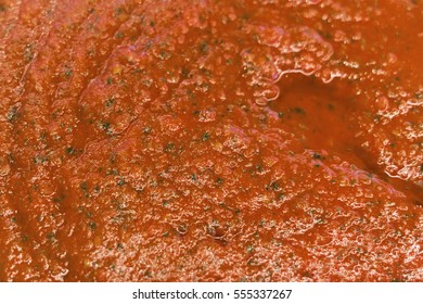 Hot Salsa Dip. Mexican Red Salsa Background Pattern.