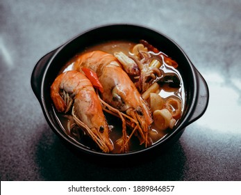 Hot and sour Thai soup, Tom Yum - Shutterstock ID 1889846857