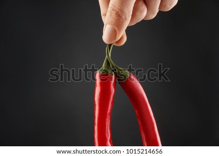 Similar – Image, Stock Photo Child holds two peppers