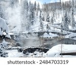 Hot spring in steamboat springs Colorado 