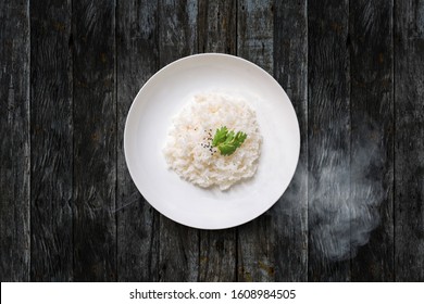 Cooked Rice On White Plate High Res Stock Images Shutterstock