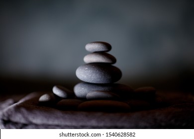 Hot Stone Spa Body Massaging Herbs Aroma Relaxation Concept Relax  Stones Medicine 