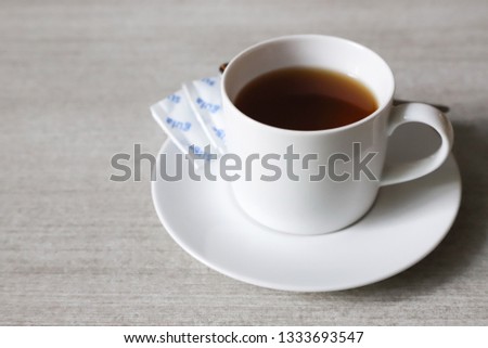 Hot Tea in a White Cup