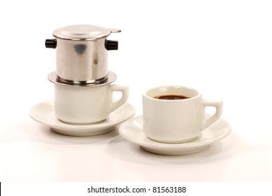 Hot Vietnamese Coffee Cup And Filter