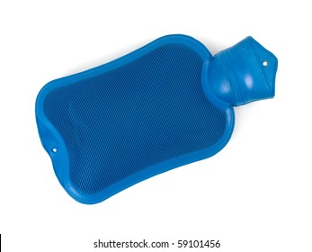 A Hot Water Bottle Isolated Against A White Background