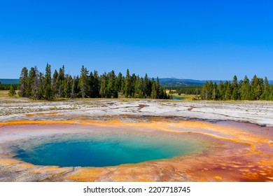 Hot Water Spring Pool With Beautiful View.	