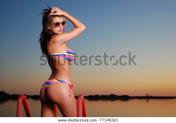 Hot bikini model portfolio