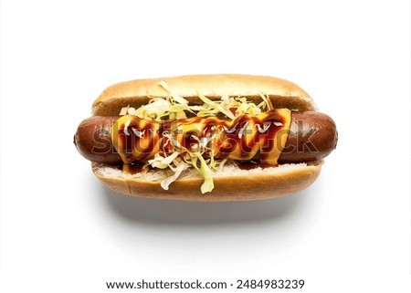 Similar – Image, Stock Photo Carrot Dog vegetarian hot dog