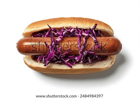 Similar – Image, Stock Photo Carrot Dog vegetarian hot dog