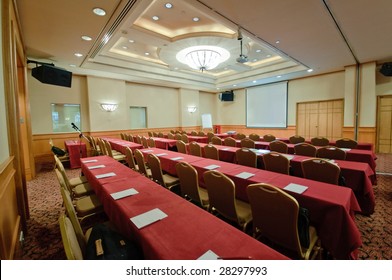 Hotel Ballroom In Classroom Setting