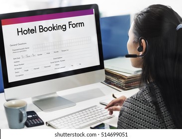 Hotel Booking Reservation Form Concept