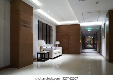 Hotel corridor.