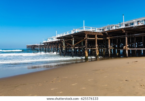 Hotel Cottages Atop Pacific Beach Fishing Stock Photo Edit Now