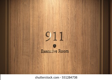 Hotel Door Number, Close Up Image