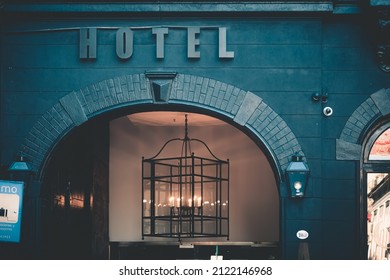 Hotel Entrance Sign In Buenos Aires