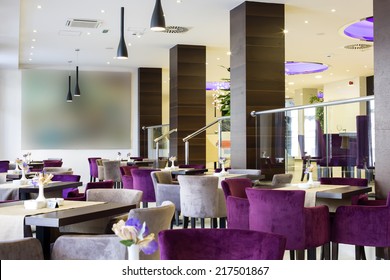 Hotel Lobby And Cafe Interior