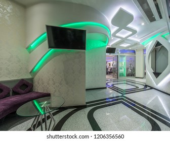 Hotel Lobby With Led Tv