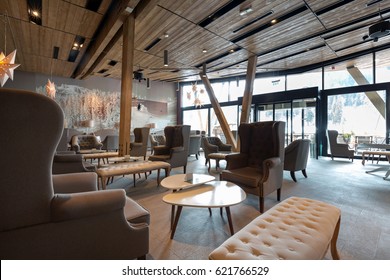 Hotel Lobby Restaurant Interior