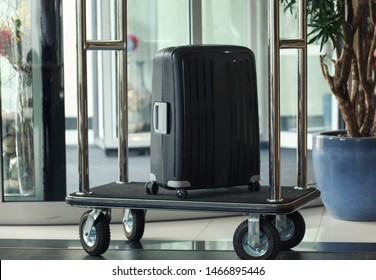 Hotel Luggage Cart Trolley And Suitcase